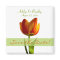 Customizable Orange Tulip Save the Date Magnet