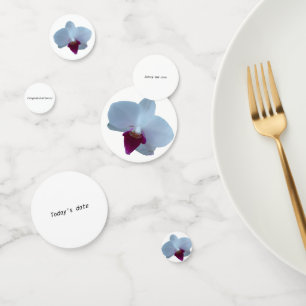 Customizable Orchid Table Confetti
