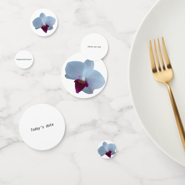 Customizable Orchid Table Confetti (Group)