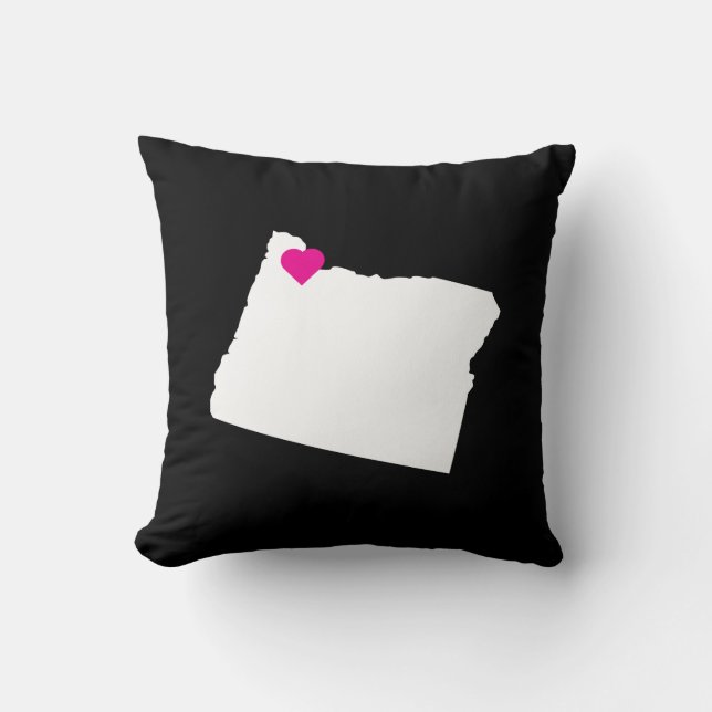 Customizable Oregon State Love Reversible Pillow (Front)