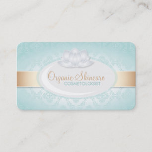 Customizable Organic Skincare Business Cards