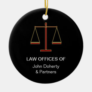 Customizable Ornament   Scales of Justice