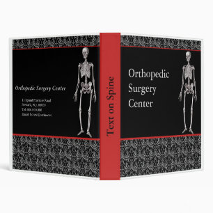 Customizable Orthopedists Notebook with Skeleton Binder