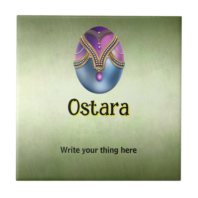 Customizable Ostara Ceramic Tile (Front)