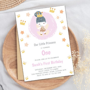 Customizable ‘Our Little Princess’ Birthday Invitation