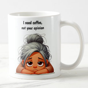 Customizable Overworked Mom With an Attitude Coffee Mug
