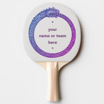 Customizable Paddle STONE-EYED GODS two-sided blue
