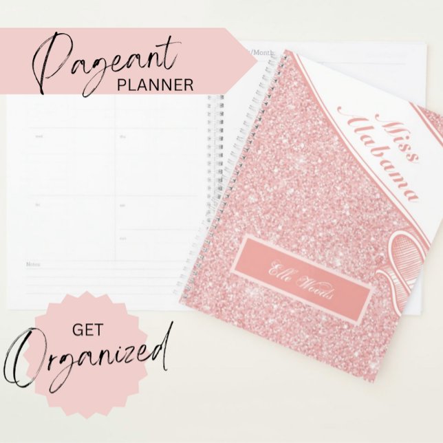 Customizable Pageant Planner - Rose Gold Glitter (Creator Uploaded)