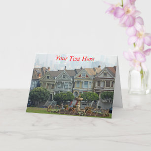 Customizable Painted Ladies, San Francisco Card