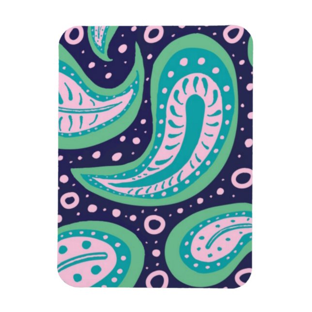 Customizable Paisley Magnet (Vertical)