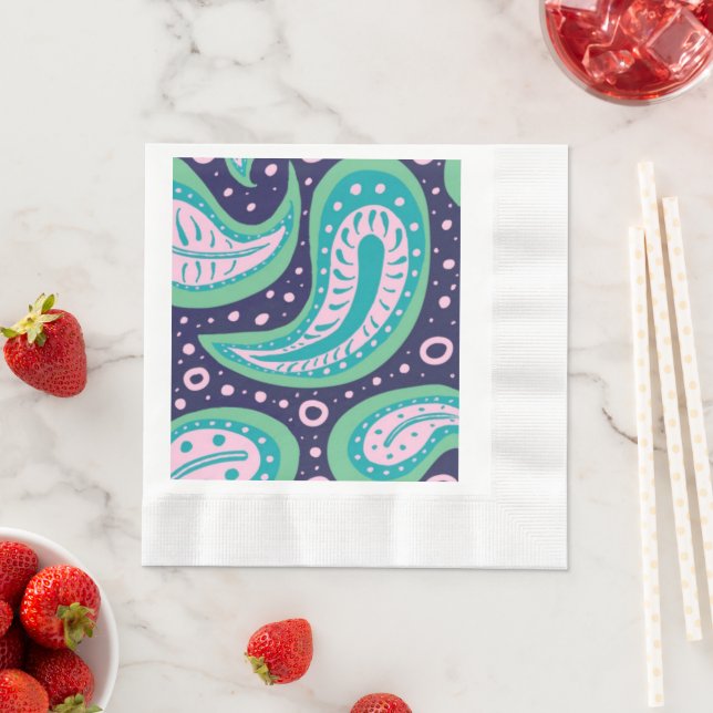 Customizable Paisley Napkin (Insitu)
