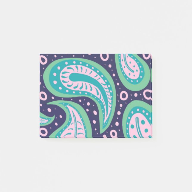 Customizable Paisley Post-It Notes (Front)