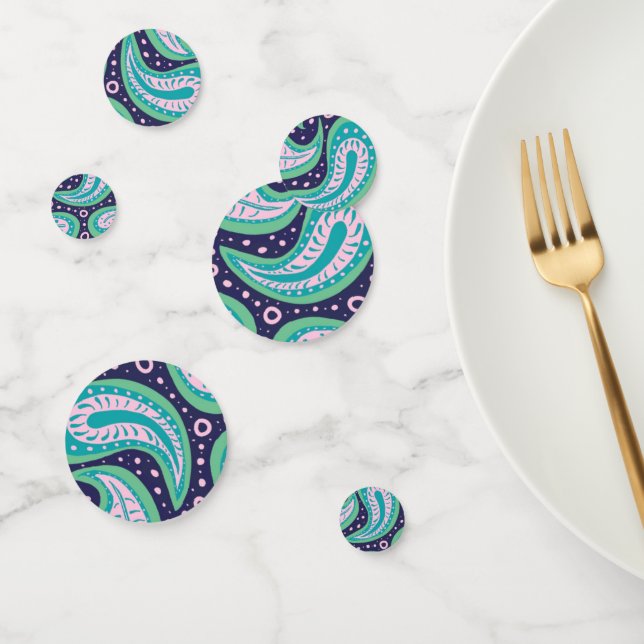 Customizable Paisley Table Confetti (Group)