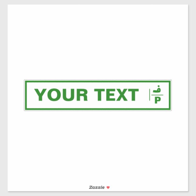 Customizable Palestine car registration plate. (Sheet)