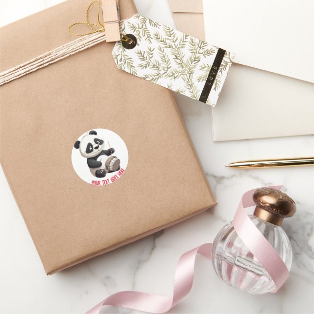 Customizable Panda Drummer Stickers (Gifting)