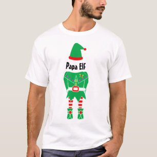 Customizable Papa Elf – Family Christmas Elf T-Shirt