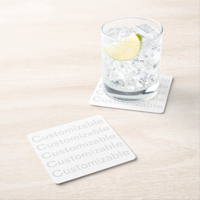 Customizable Paper Coaster (Insitu)
