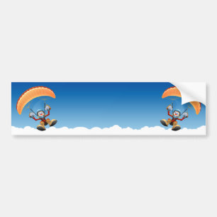 Customizable Paraglider Bumper Sticker