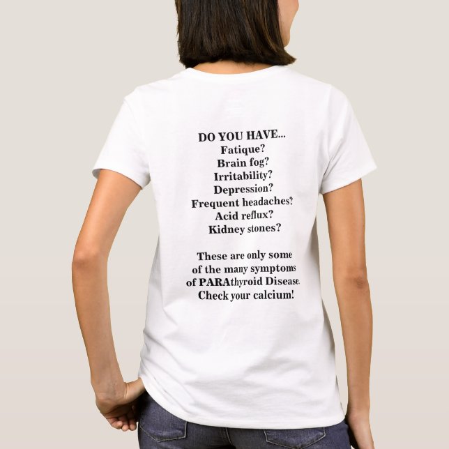 Customizable PARAthyroid Disease Awareness Shirt (Back)