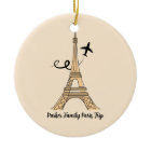 Customizable Paris Trip Eiffel Tower Christmas