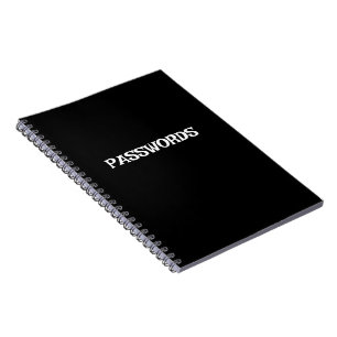Customizable PASSWORDS Notebook   Stylish