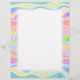 Customizable PASTEL RAINBOW STRIPES FLYER