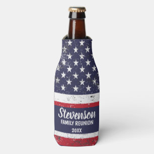 Customizable Patriotic Family Reunion Can Cooler