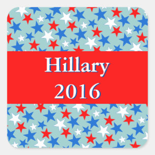 Customizable Patriotic Stars Square Sticker