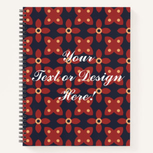 Customizable- Pattern Flower Beautiful Flowers Notebook
