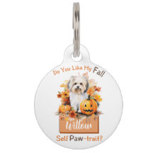 Customizable Paw-fect Autumn Dog Matcha