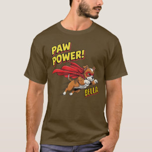 Customizable Paw Power Super Dog T-Shirt