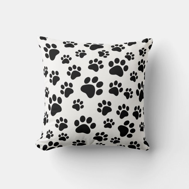 Customizable paw prints pillow (Front)