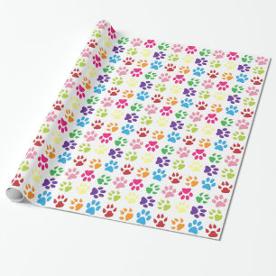 Customizable Paws Wrapping Paper