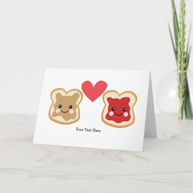 Customizable PB & J Holiday Card (Front)