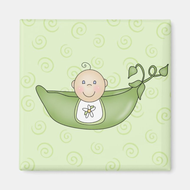 Customizable Pea in a Pod magnet (Front)