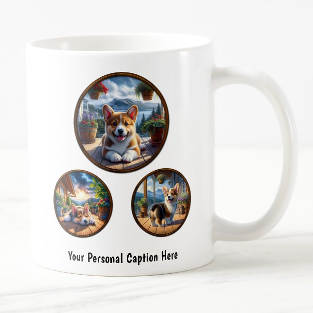 Customizable Pembroke Welsh Corgi Puppy  Coffee Mug (Creator Uploaded)