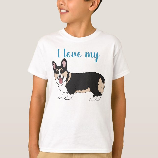Customizable Pembroke Welsh Corgi  T-Shirt (Front)