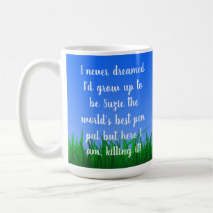 Customizable Pen Pal Snail Mail - 15 oz. Mug