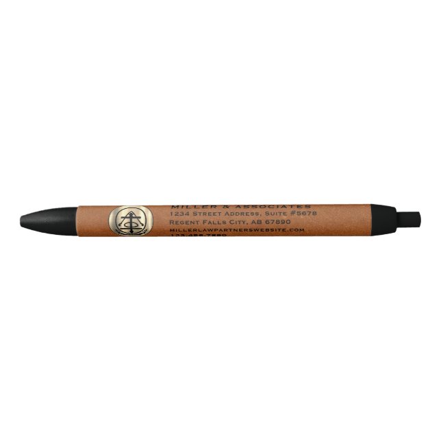 Customizable Pen with Gold Logo for Your Business (Front)
