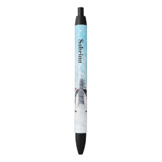 Customizable Penguin Black Ink Pen