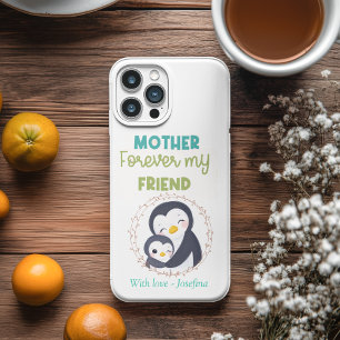 Customizable Penguin Perfect Mother’s Day Gift iPhone 15 Pro Case