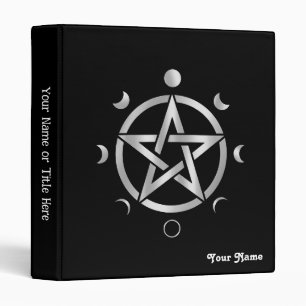 Customizable Pentacle Moon Phase Binder