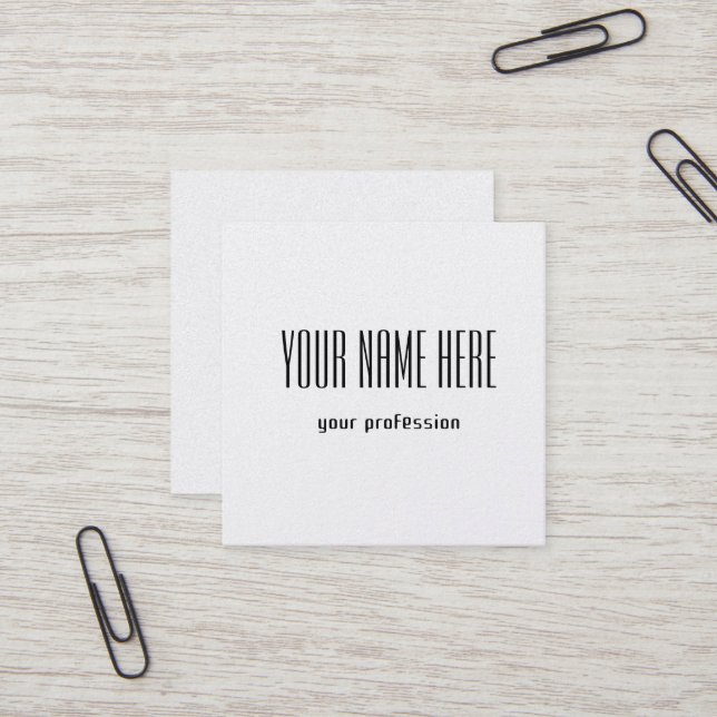 Customizable personal business card (Front/Back In Situ)