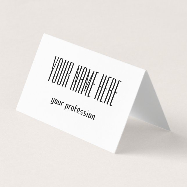 Customizable personal business card (Front)