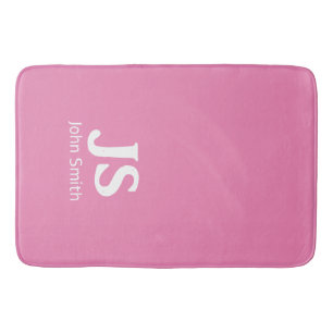 Customizable personal initials bath mat