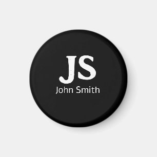 Customizable personal initials magnet