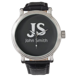 Customizable personal initials watch