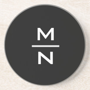 Customizable personal monogram coaster