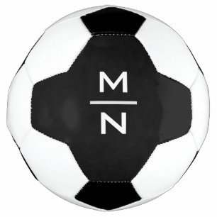 Customizable personal monogram soccer ball