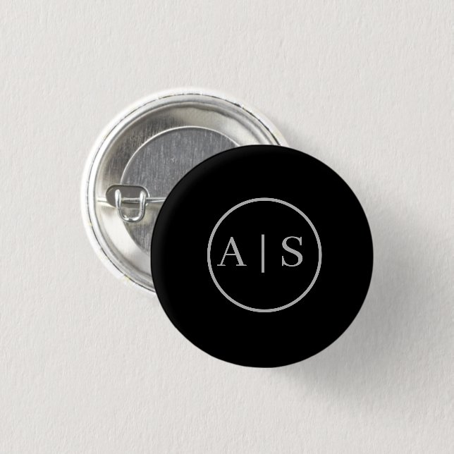 Customizable personal name 1 inch round button (Front & Back)